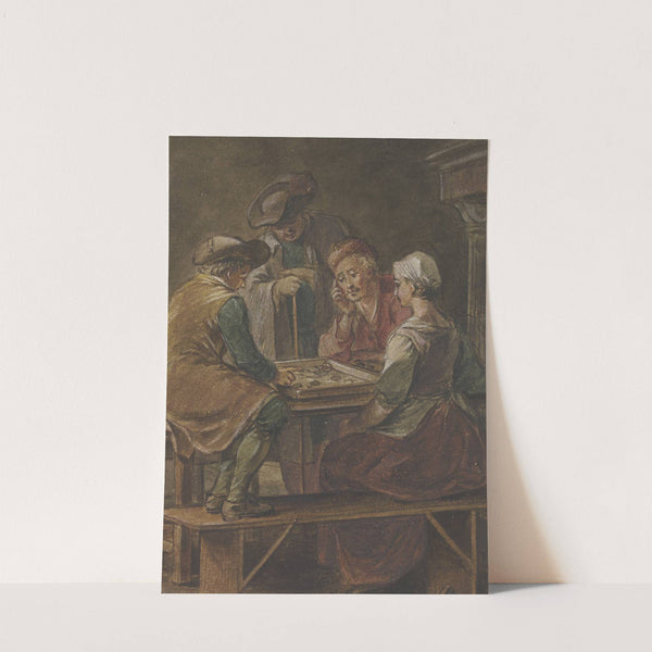 Chequerboard player by Willem Joseph Laquy