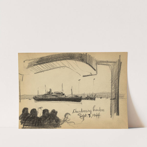 Cherbourg harbor by Victor Alfred Lundy