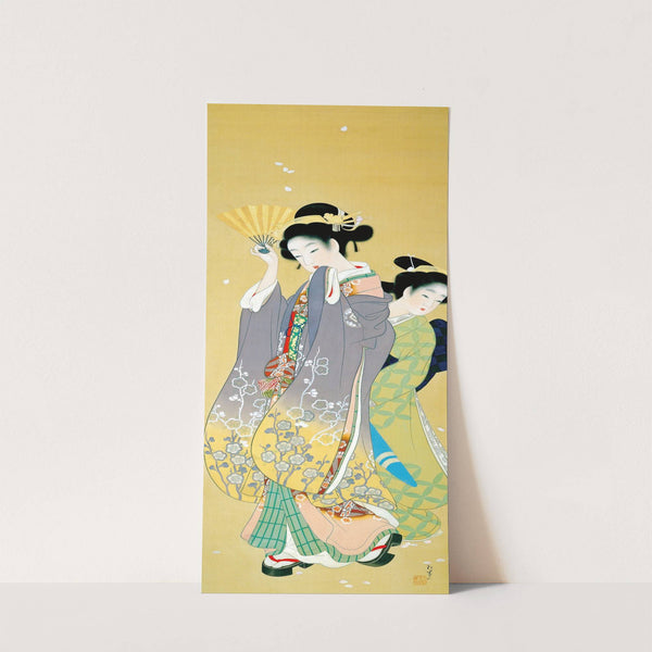 Cherry Blossom Viewing by Shoen Uemura