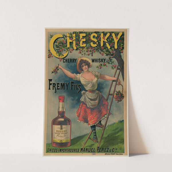 Chesky, Cherry Wisky, Fremy Fils. (1899) by Affiches Pichot