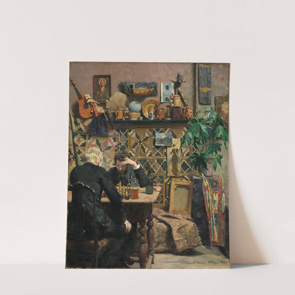 Chess palyers by Gustav Wentzel