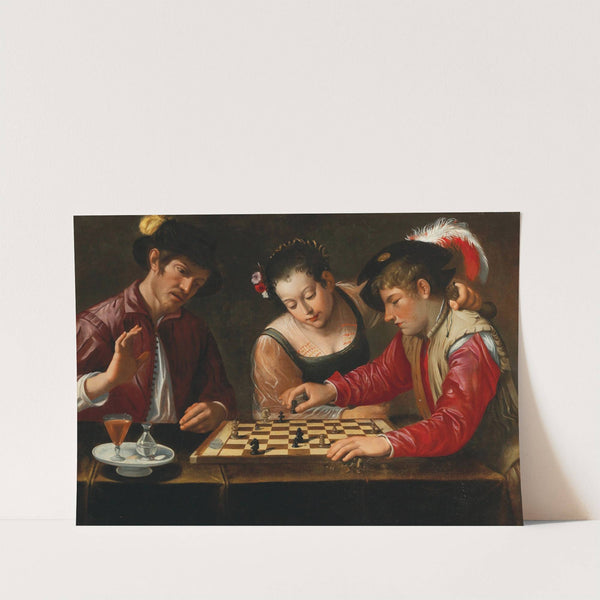 Chess Players by Follower of Caravaggio