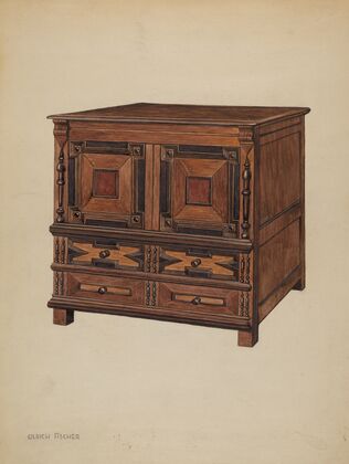 Chest with Drawers — size preview