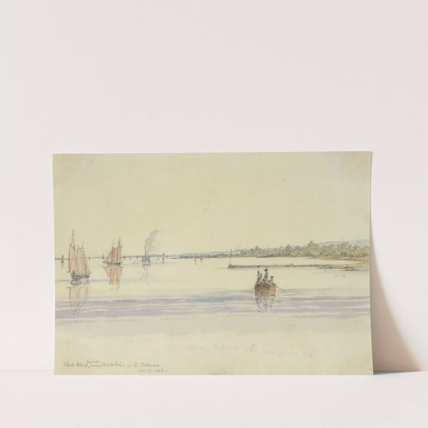 Chester Wharf 20 miles below Philadelphia on the Delaware, July 27, 1846 by Michael Seymour