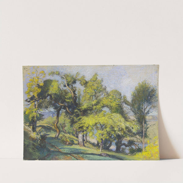 Chestnut Trees above a River (c.1900) by Auguste Louis Lepère