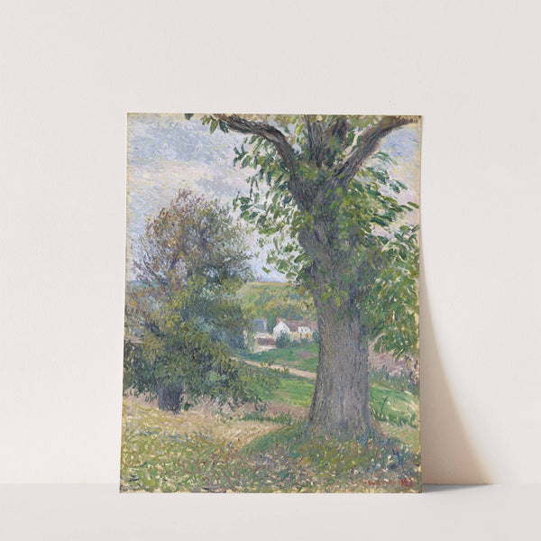 Chestnut Trees in Osny (1883) by Camille Pissarro
