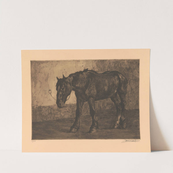 Cheval à l’équarrissage by Constant Eugène de Busschere