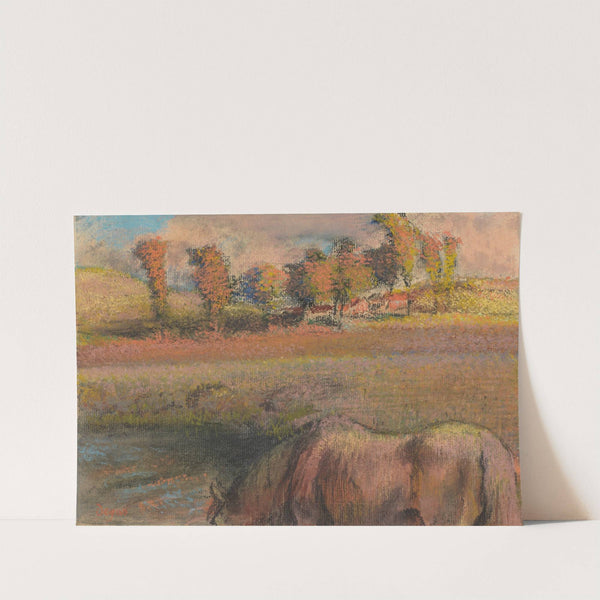 Cheval au bord de la mare (circa 1892) by Edgar Degas