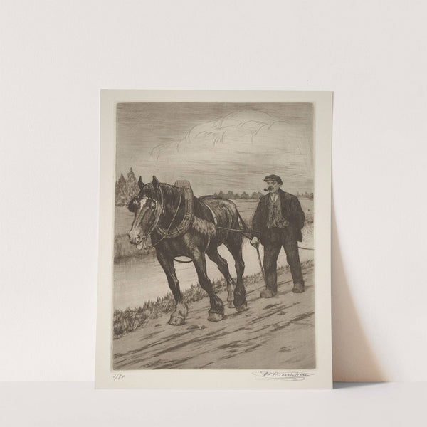 Cheval de hâlage by Constant Eugène de Busschere