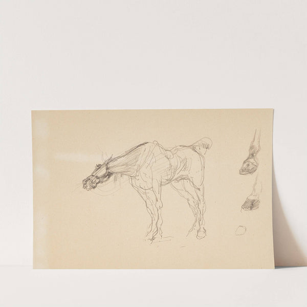 Cheval et sabots (circa 1879-1881) by Henri de Toulouse-Lautrec