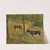 Cheval et vache dans un pré (1885) by Paul Gauguin