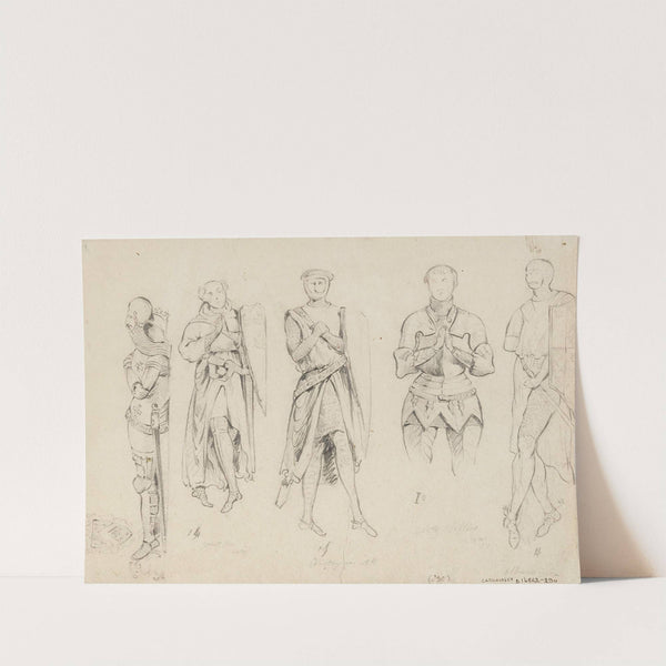 Chevaliers médiévaux, gisant by Prosper Lafaye