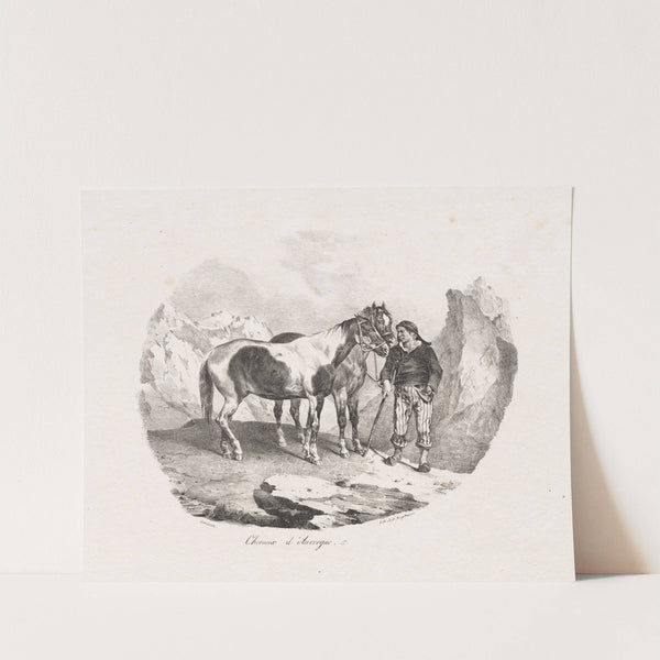 Chevaux d’ Auvergne (1822) by Théodore Géricault