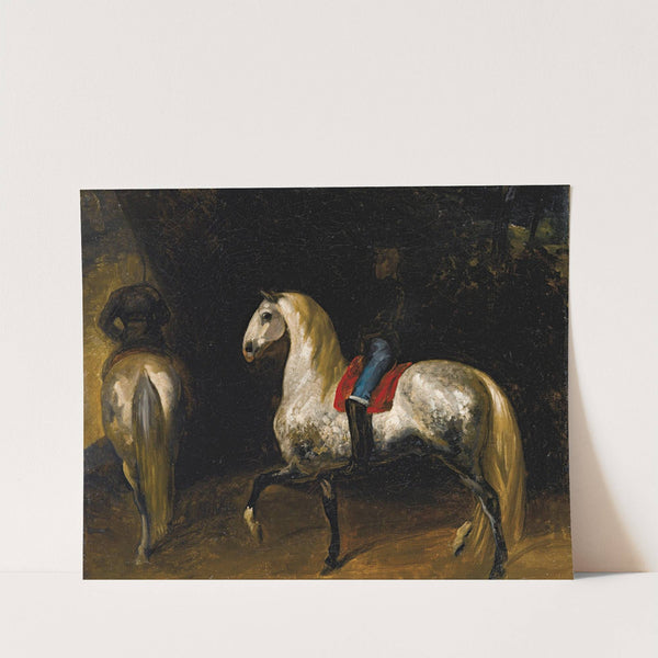 Chevaux Gris Pommelé by Théodore Géricault