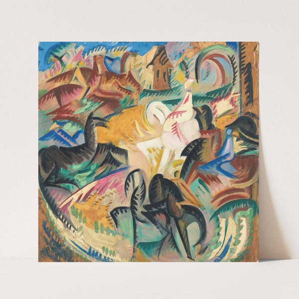 Chevaux Horses Öl by Alice Bailly