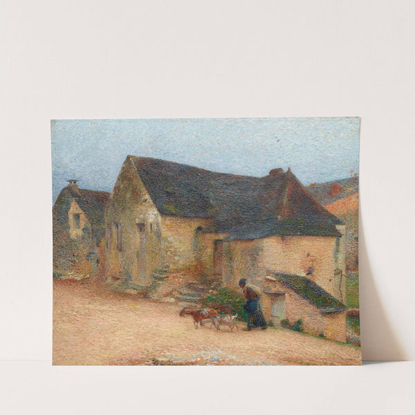 Chevrière devant une vieille maison à Labastide by Henri Martin