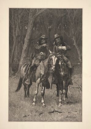 Cheyenne Scouts Patrolling the Big Timber of the North Canadian, Oklahoma (1889)