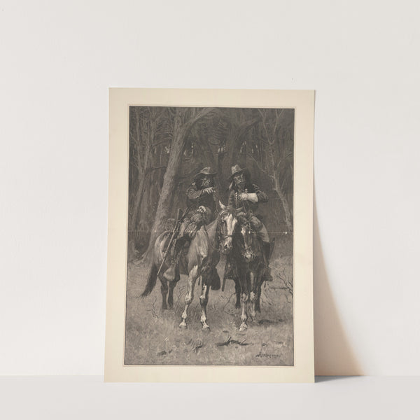 Cheyenne Scouts Patrolling the Big Timber of the North Canadian, Oklahoma (1889) by Frederic Remington