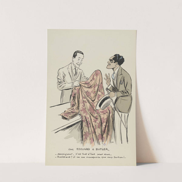 Chez EDOUARD & BUTLER (1927) by Georges Goursat (Sem)