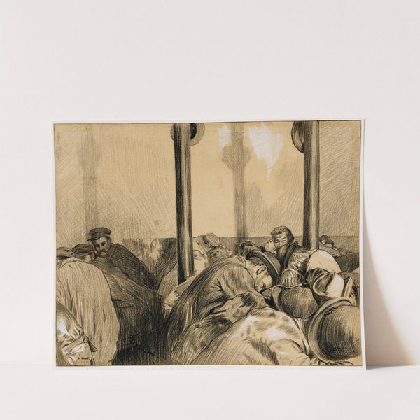 Chez Fradin, hôtel fin de siècle, rue Saint Denis. La salle du premier étage (1898) by F. Séguin