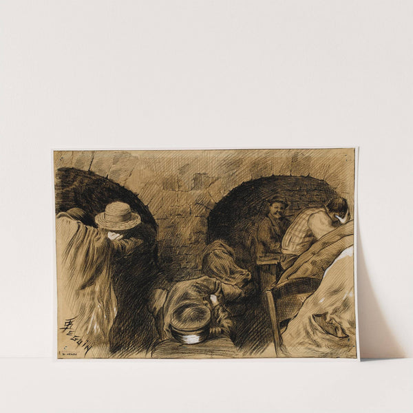 Chez Fradin, hôtel fin de siècle, rue Saint Denis. Une cave (1898) by F. Séguin