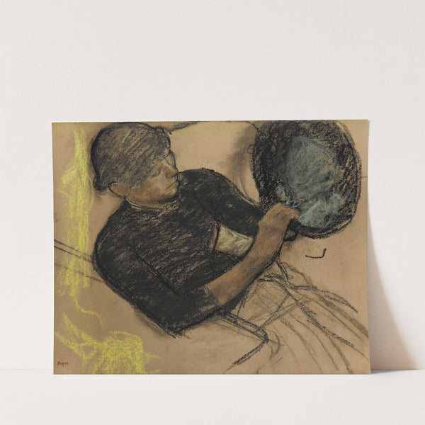 Chez La Modiste (Modiste Garnissant Un Chapeau) by Edgar Degas