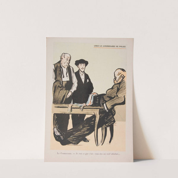 Chez le commissaire de police (1902) by Hermann-Paul
