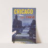 Chicago – fly TWA (1960) by Austin Briggs