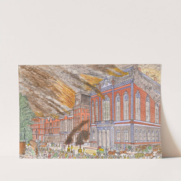 Chicago in Flames (ca. 1880) by Lawrence W. Ladd