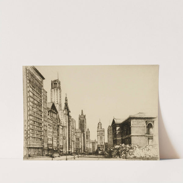 Chicago, Michigan Avenue no. 1 by Donald Shaw MacLaughlan