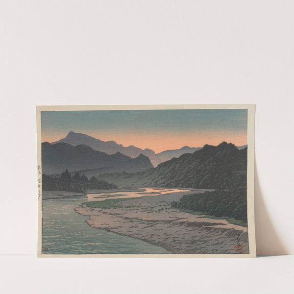 Chichibu Minano no yu (Evening at Minano, Chichibu) (1946) by Kawase Hasui