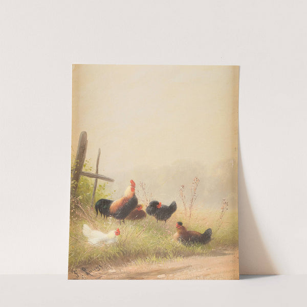 Chicken by the roadside by Fritz Lange