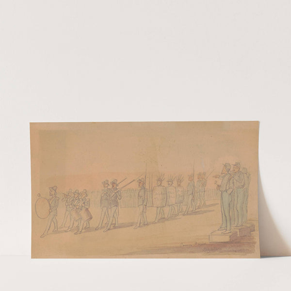 Chicken thieves being disciplined by General Alexander McDowell McCook, Camp Nevin, Kentucky, November 1861 (1861) by Adolph Metzner