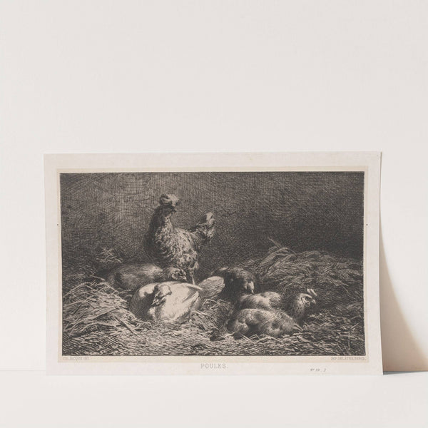 Chickens (1867) by Charles Emile Jacque