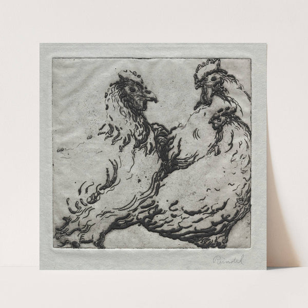 Chickens (c. 1917) by William George Reindel