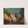 Chickens in a barnyard (1850) by John Ferneley