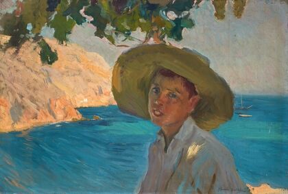 Chico con sombrero, Jávea (boy with sombrero, Jávea) — size preview