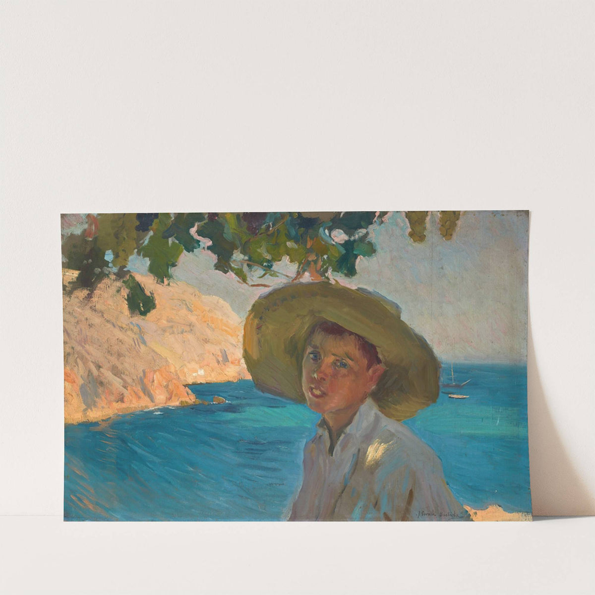 Chico con sombrero, Jávea (boy with sombrero, Jávea) by Joaquín Sorolla