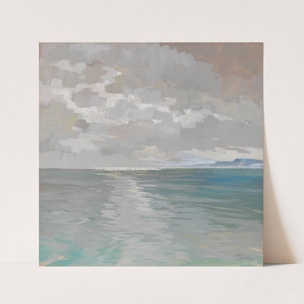 Chiemsee im Nebel by Alfred Haushofer