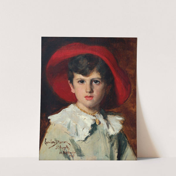 Child in a Red Hat (Michel Feydeau, son of Georges) (1905) by Carolus-Duran