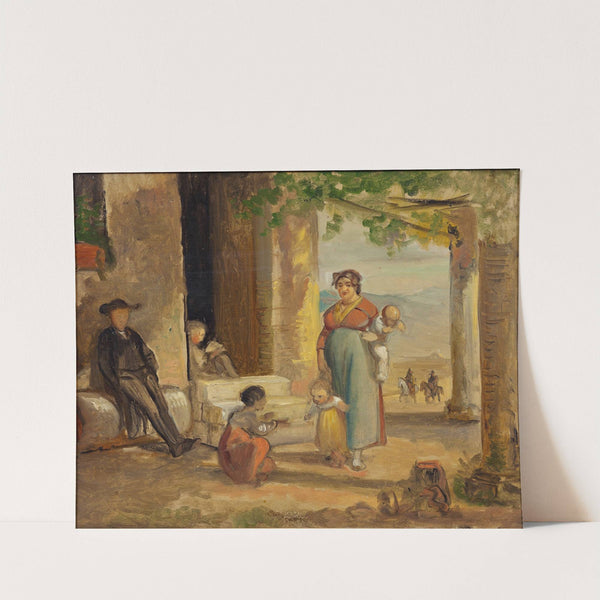 Child learning to walk by Wilhelm Marstrand