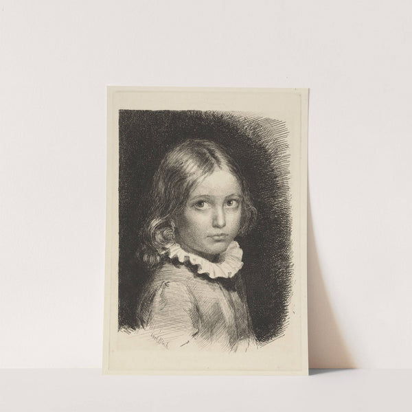 Child portrait of Clara Emilie Rose Bloch by Carl Bloch