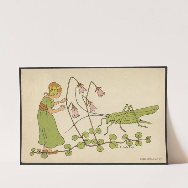 Child with cricket by Lisbeth Bergh