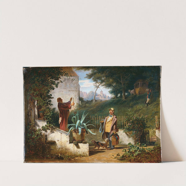 Childhood Friends (1855) by Carl Spitzweg