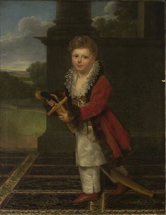 Childhood portrait of Zygmunt Krasiński (1812–1859) in the Polish costume with his father’s sword — size preview