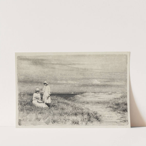 Children at the beach by Carl Bloch