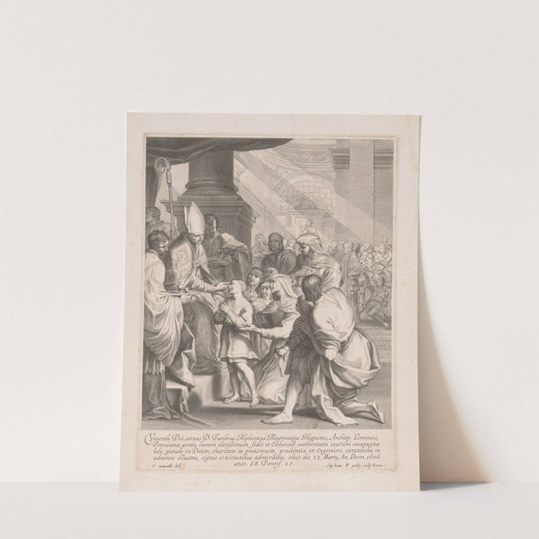 Children brought before Archbishop Turibius de Mogrovejo by Francois de Poilly
