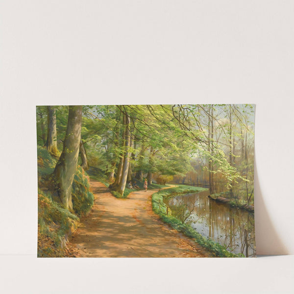 Children By A Stream (1929) by Peder Mørk Mønsted