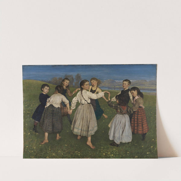 Children dancing in a Ring (1872) by Hans Thoma