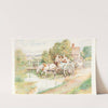 Children in a Cart by Myles Birket Foster